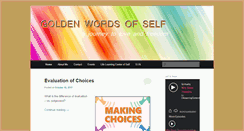 Desktop Screenshot of goldenwordsofself.com